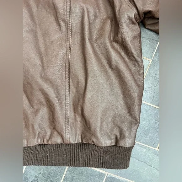 Vintage urban cowboy brown leather bomber - Picture 15 of 16